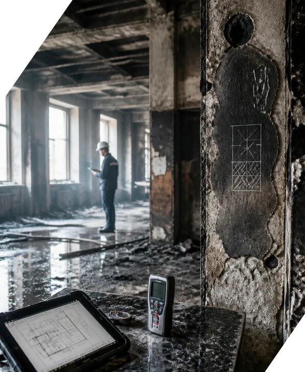 Обследование зданий после пожара в Горячем Ключе от 15500 р. | ЭкспертизаРоссия