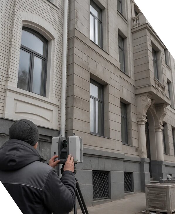 Лазерное сканирование фасадов зданий для обследования в Горячем Ключе